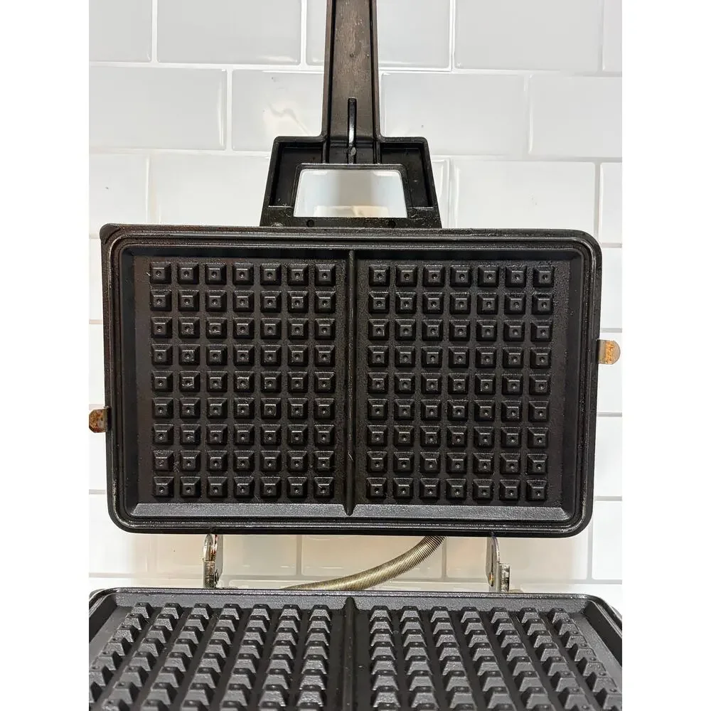 Vintage Sears Donut Hamburger Waffle Baker 632.6408 Harvest Herb Tested Works